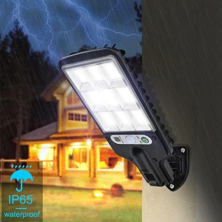 Lámpara Solar 4500W para Exteriores con Sensor PIR