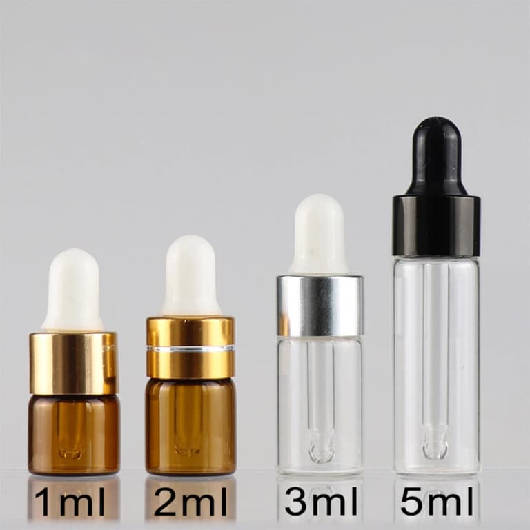 Minibotellas cuentagotas de 1ml a 5ml para aceites