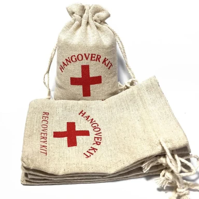 Bolsas de lino y algodón para regalos y kits de auxilio