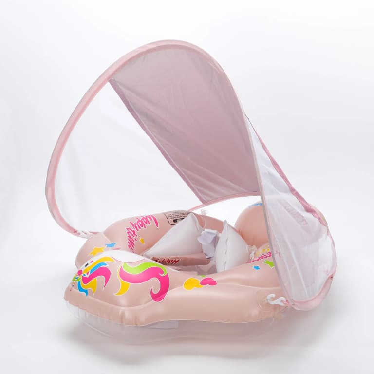 Flotador Inflable para Bebés con Protección Solar