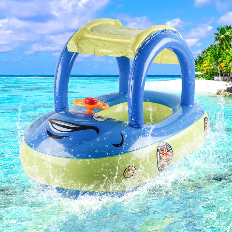 Flotadores de piscina en forma de coche para niños de 3 a 6 años