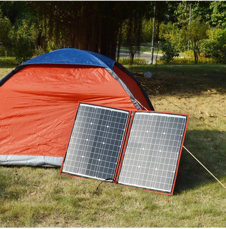 Panel Solar Plegable de 100W para Camping y Viajes