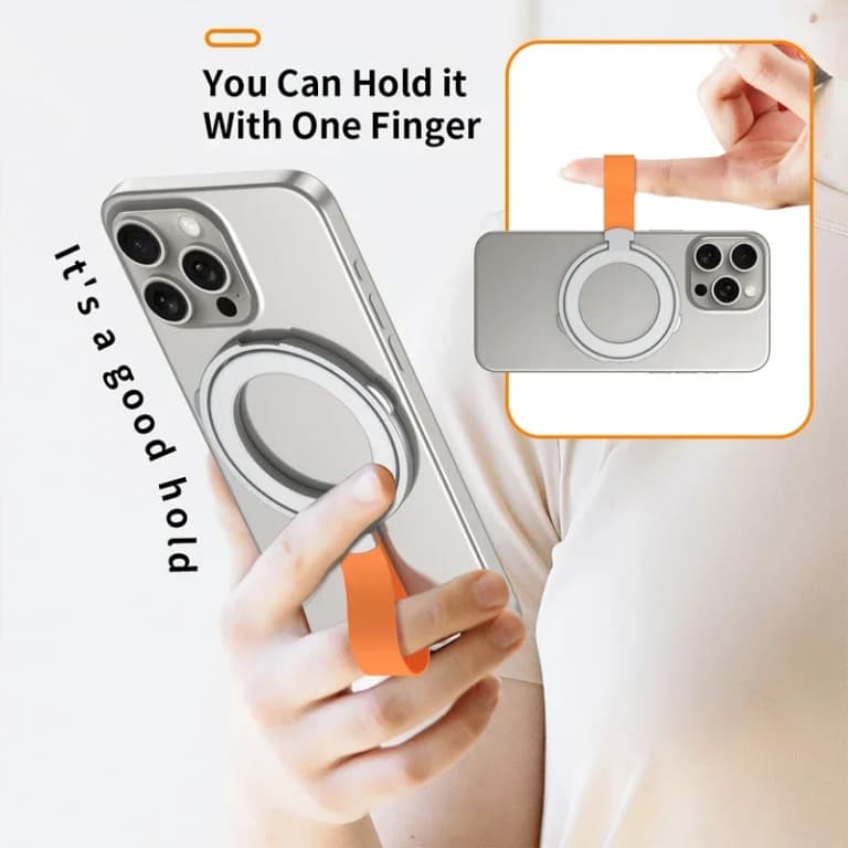 Soporte Magnético Universal para iPhone y Samsung con Anillo de Agarre