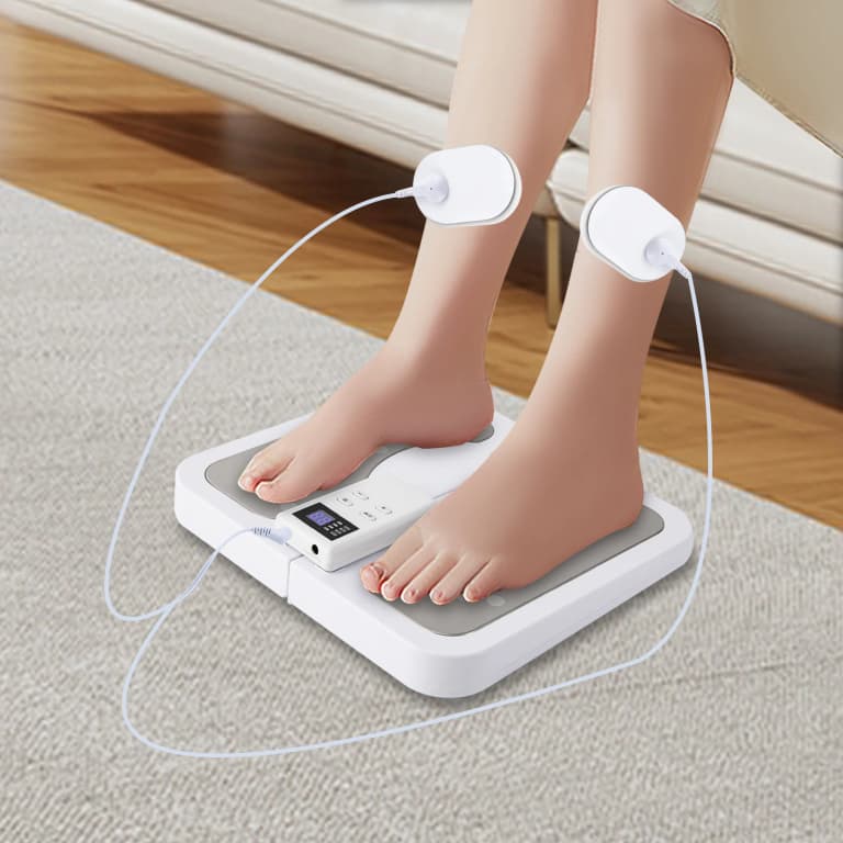Masajeador de pies eléctrico 2 en 1 con control remoto y EMS