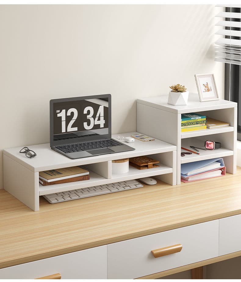 Soporte Elevador Ergonómico para Monitor con Almacenamiento