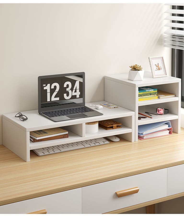 Soporte Elevador Ergonómico para Monitor con Almacenamiento